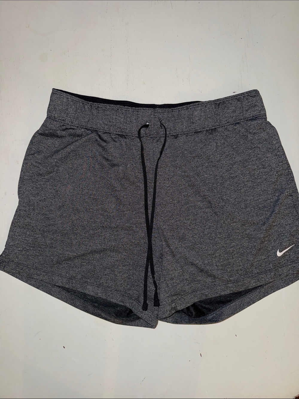 Nike Women’s Gray Heather Athletic Shorts with Drawstring Small